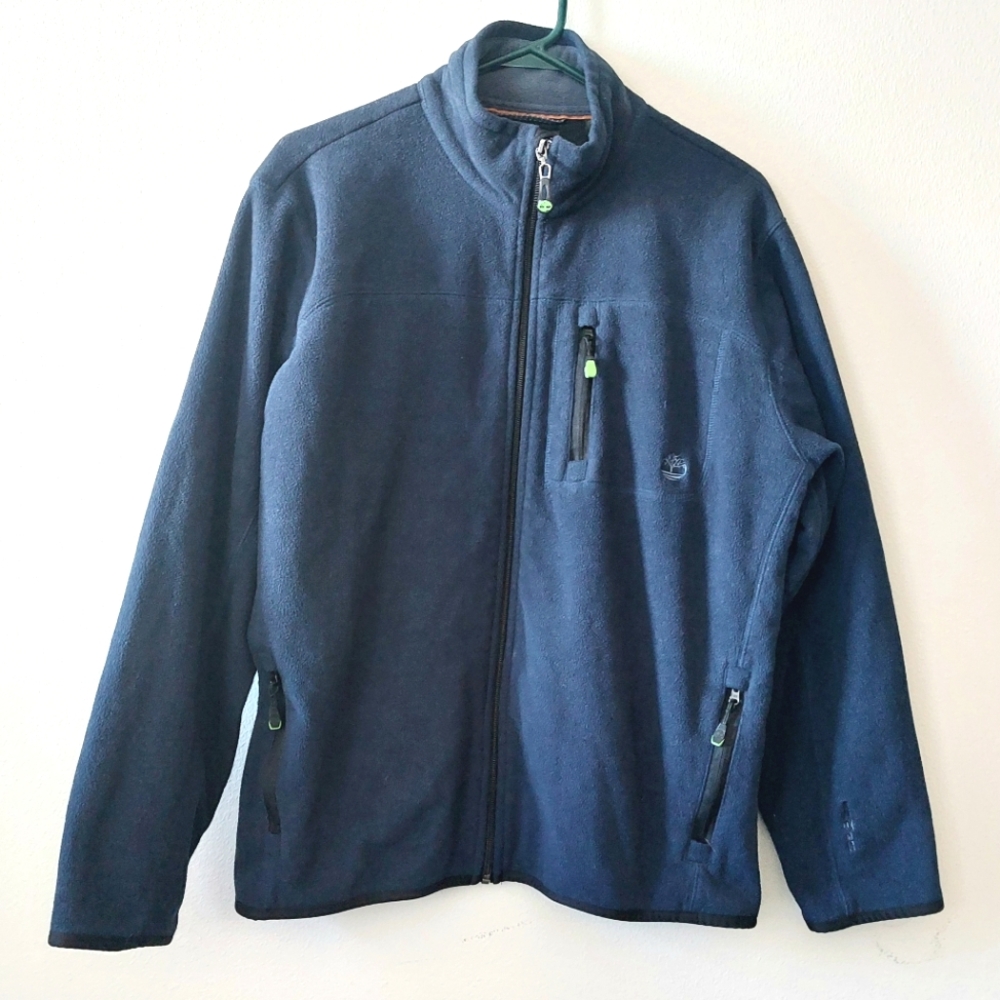 🌷3/$20🌷Timberland Men's Navy Blue Full Zipup Fleece Jacket